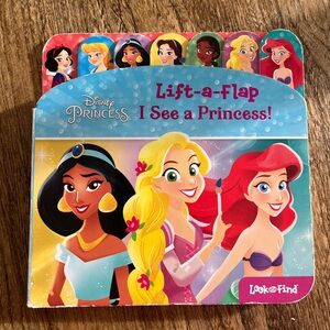 Disney Princess lift a flap picture search book for toddlers